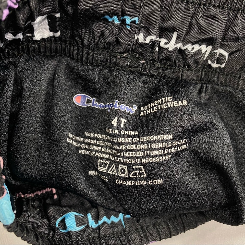 Champion Girl’s Activewear Logo Print Shorts - Picture 3 of 4